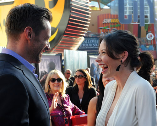 Hugh Jackman y Evangeline Lilly