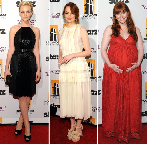 Carey Mulligan, Emma Stone y Bryce Dallas Howard fueron algunas de las premiadas en la gala