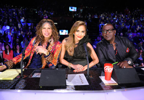 Steven Tyler, Jennifer López y Randy Jackson