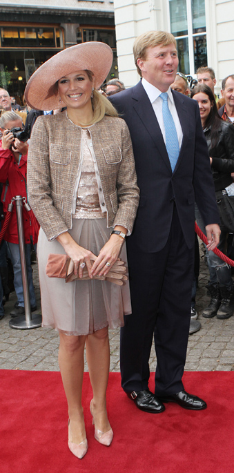 La princesa Máxima junto a su marido, Guillermo de Holanda