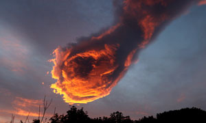 'La mano de Dios', fotografiada en Portugal