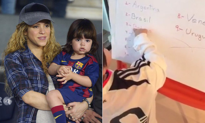 Tiene solo dos años y ya sabe leer... ¡Shakira, la mejor 'profe' de Milan!