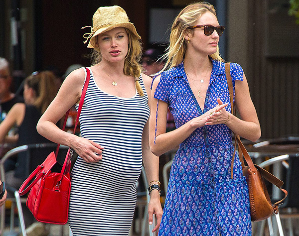 Candice Swanepoel y Doutzen Kroes: Estilo a la última para un ‘lunch