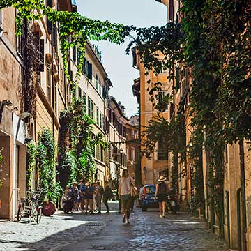 Planes en el barrio del Trastevere la Roma más bohemia Foto 1