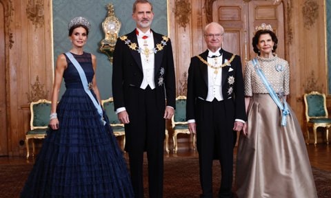 Reyes Felipe y Letizia y reyes de Suecia