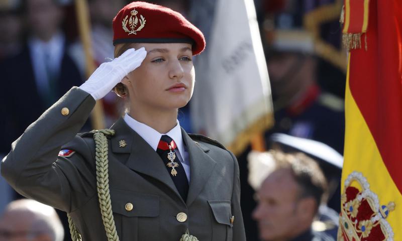 Princesa Leonor militar