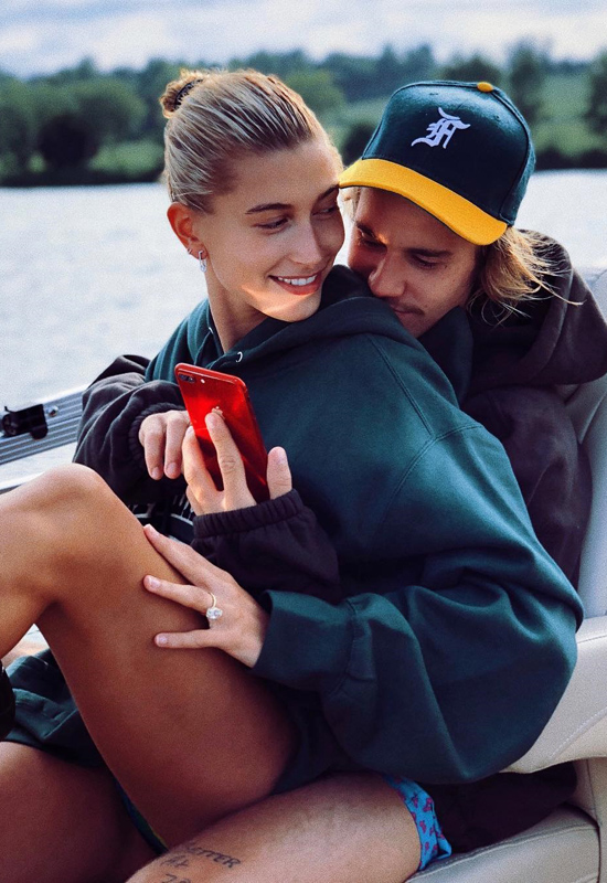 Hailey Baldwin y Justin Bieber