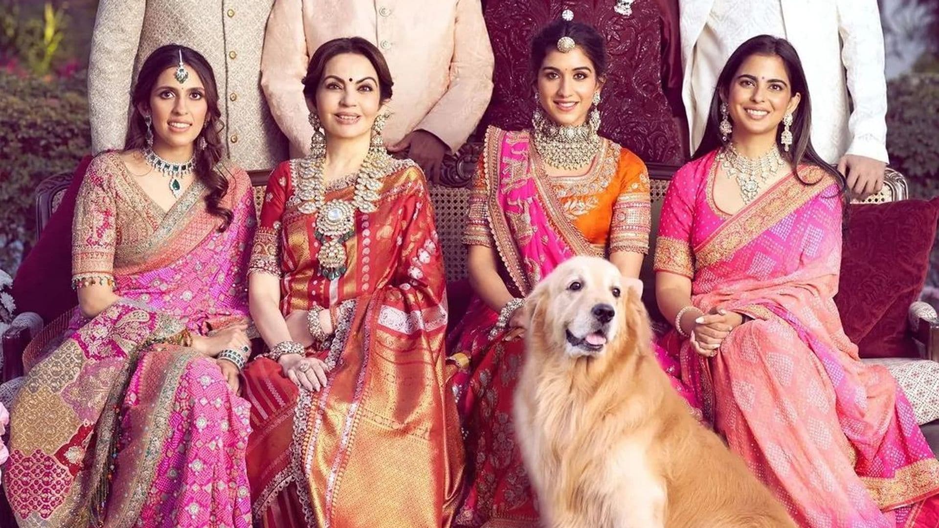 'Happy', el perro de la familia Ambani que se robó las miradas en la boda de Anant y Radhika Merchant