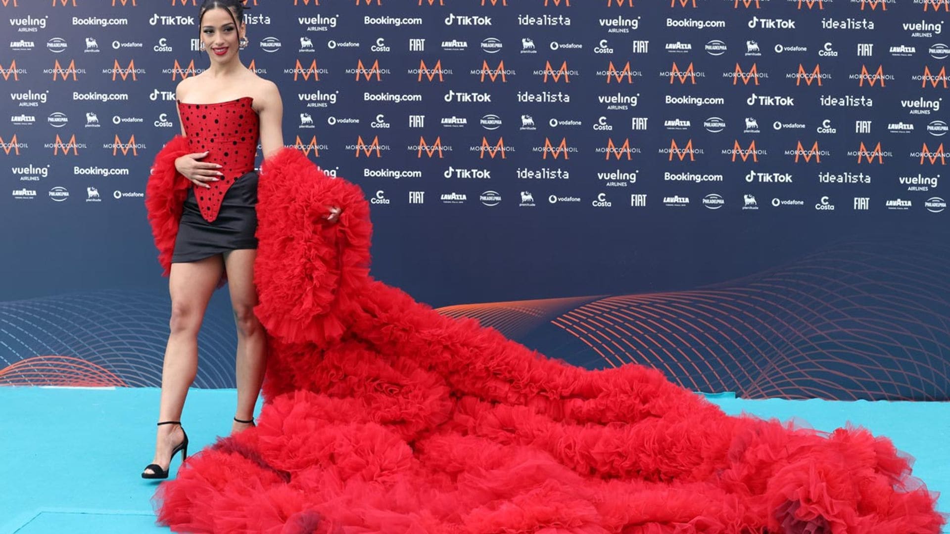 La inspiración flamenca de Chanel, favorita en las encuestas, arrasa en la inauguración de Eurovisión