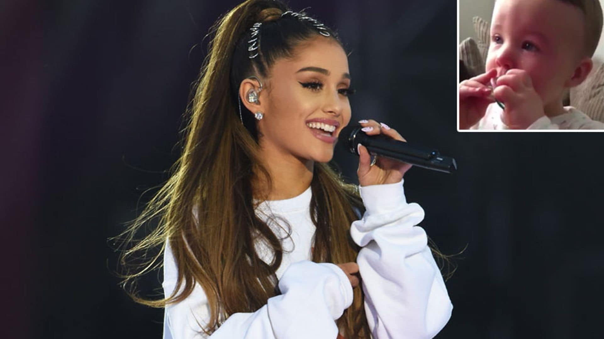 La reacción de este bebé al ver a Ariana Grande en su concierto por las víctimas de Mánchester se vuelve viral