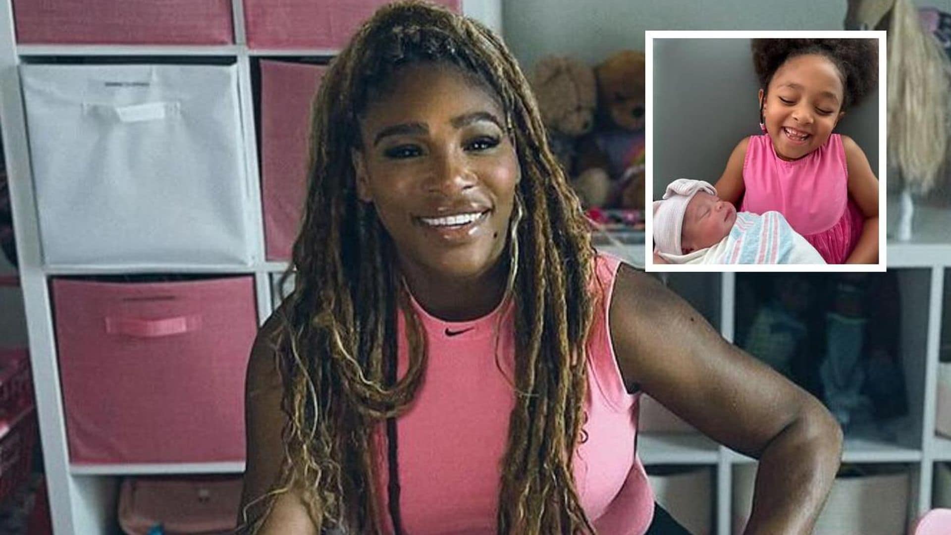 Olympia, la hija de Serena Williams, enternece con su papel como hermanita mayor
