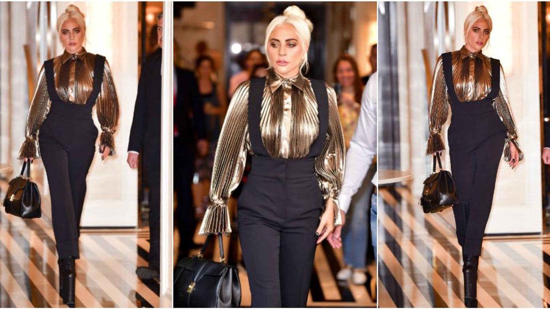 Emula este 'look' elegante y práctico de Lady Gaga