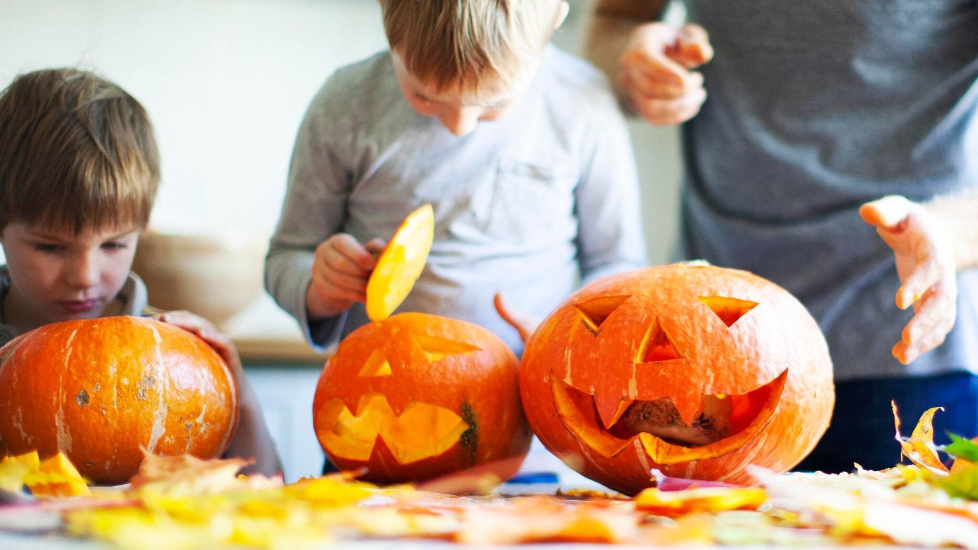 Cómo preparar calabazas para Halloween con los niños