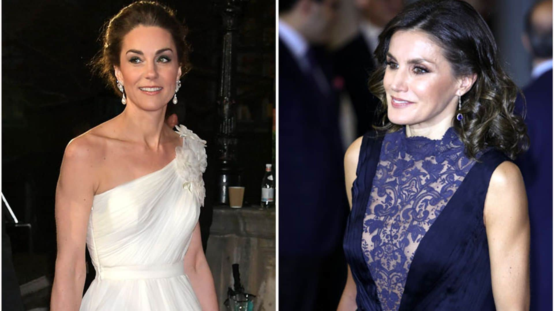 La duquesa de Cambridge vs la reina Letizia, ¿quién luce los brazos más tonificados?