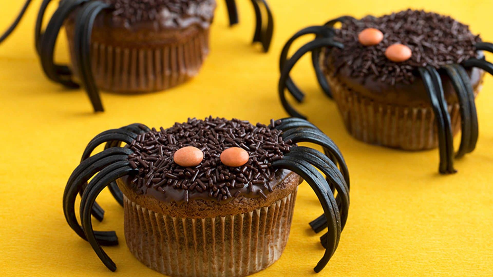 tarantulas trufas chocolate regaliz halloween