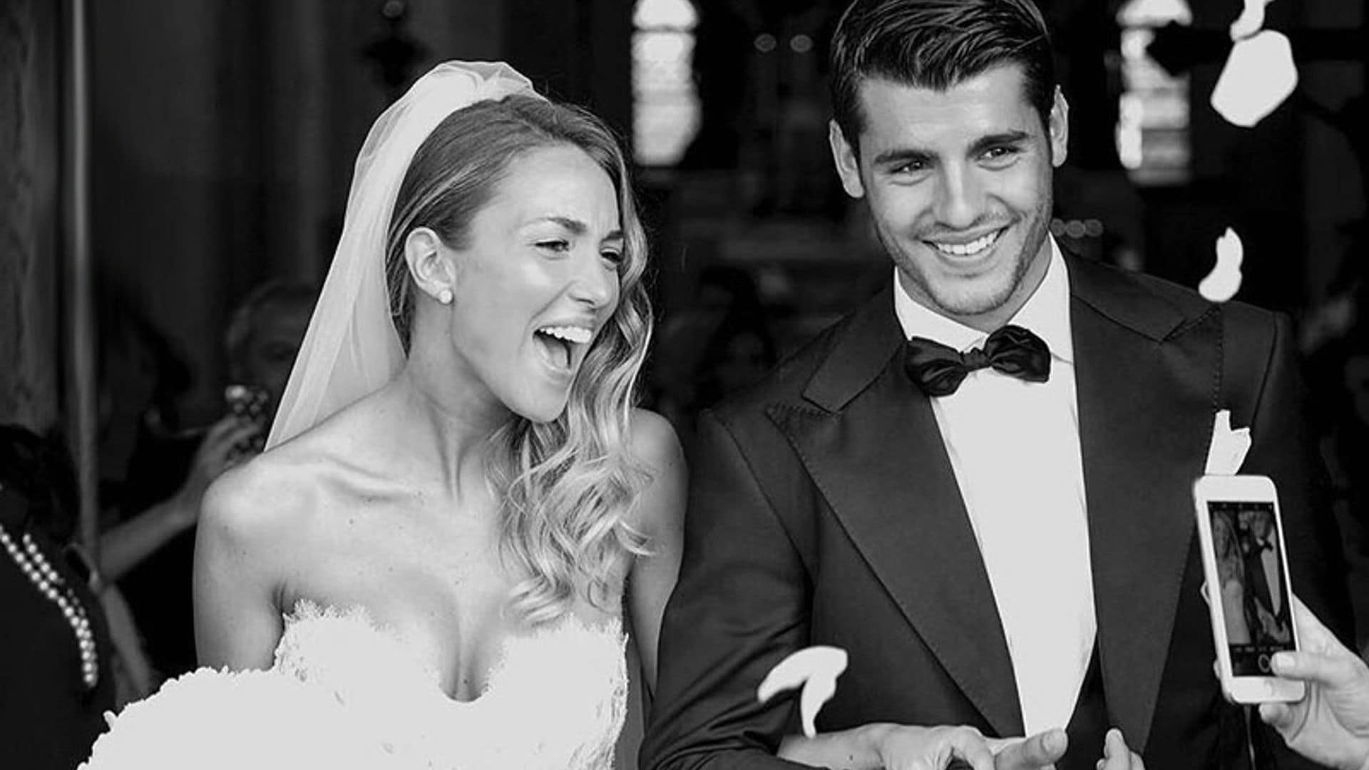 Álvaro Morata y Alice Campello celebran su primer mes de casados con un importante cambio en su vida