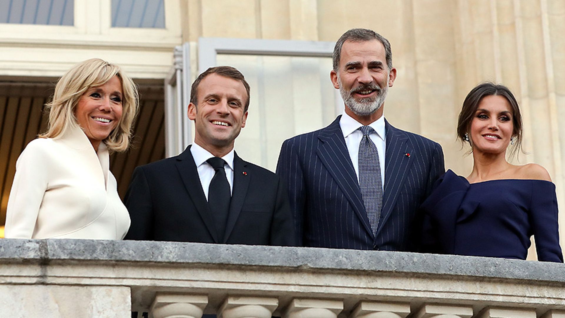 Los Reyes disfrutan del arte en París junto a Emmanuel y Brigitte Macron