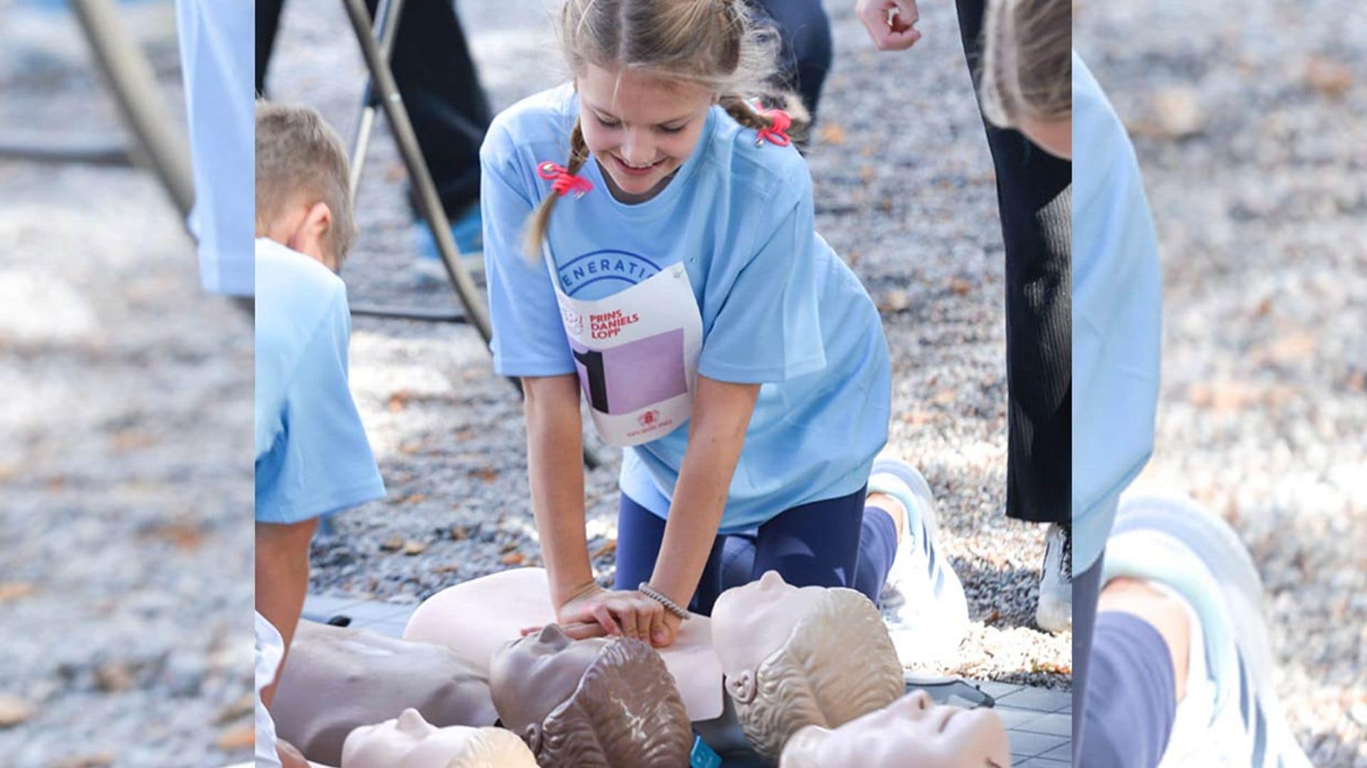 ¡Estelle de Suecia al rescate! La Princesa practica primeros auxilios con solo 10 años