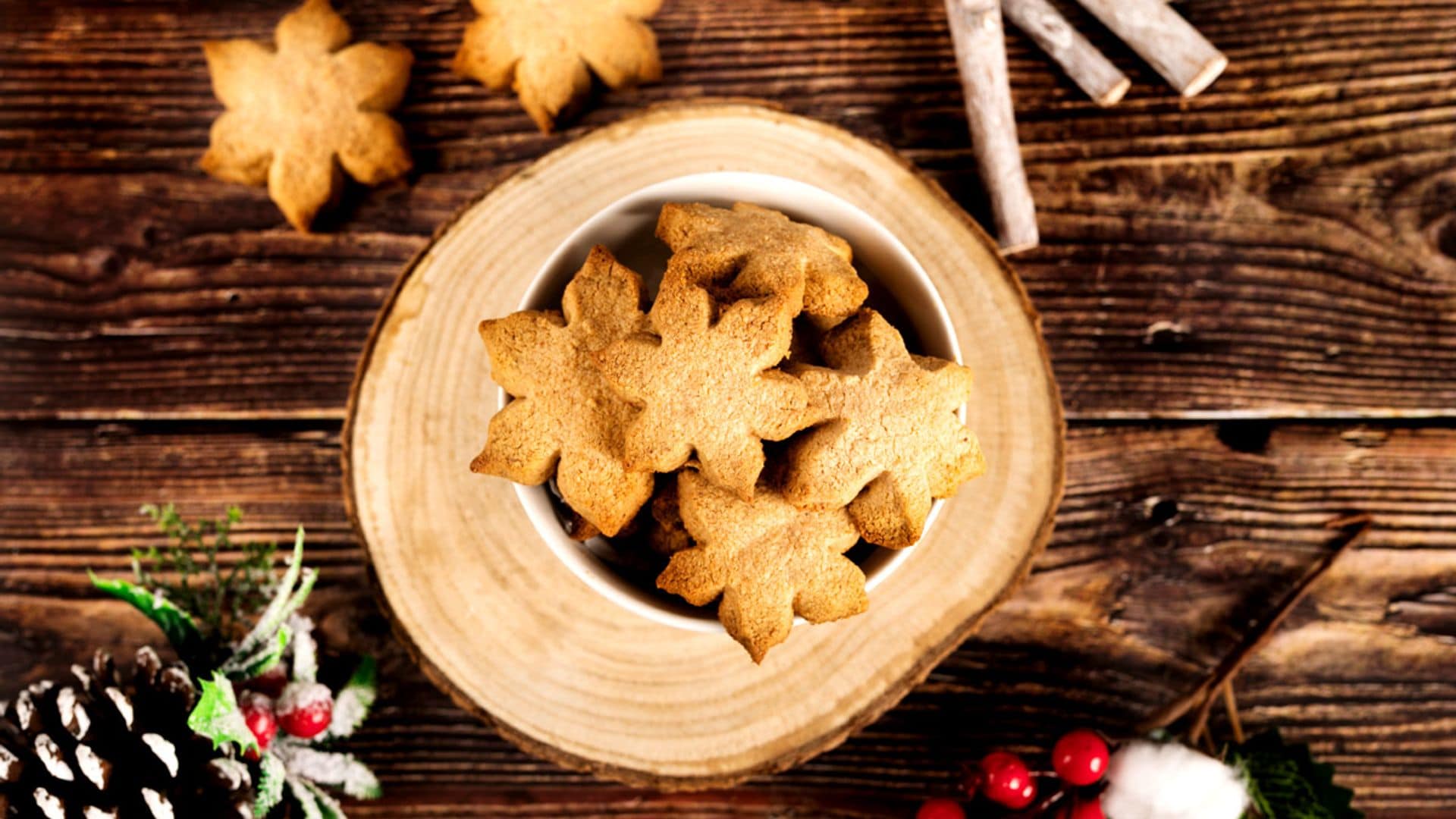 Galletas navideñas de avena y mantequilla