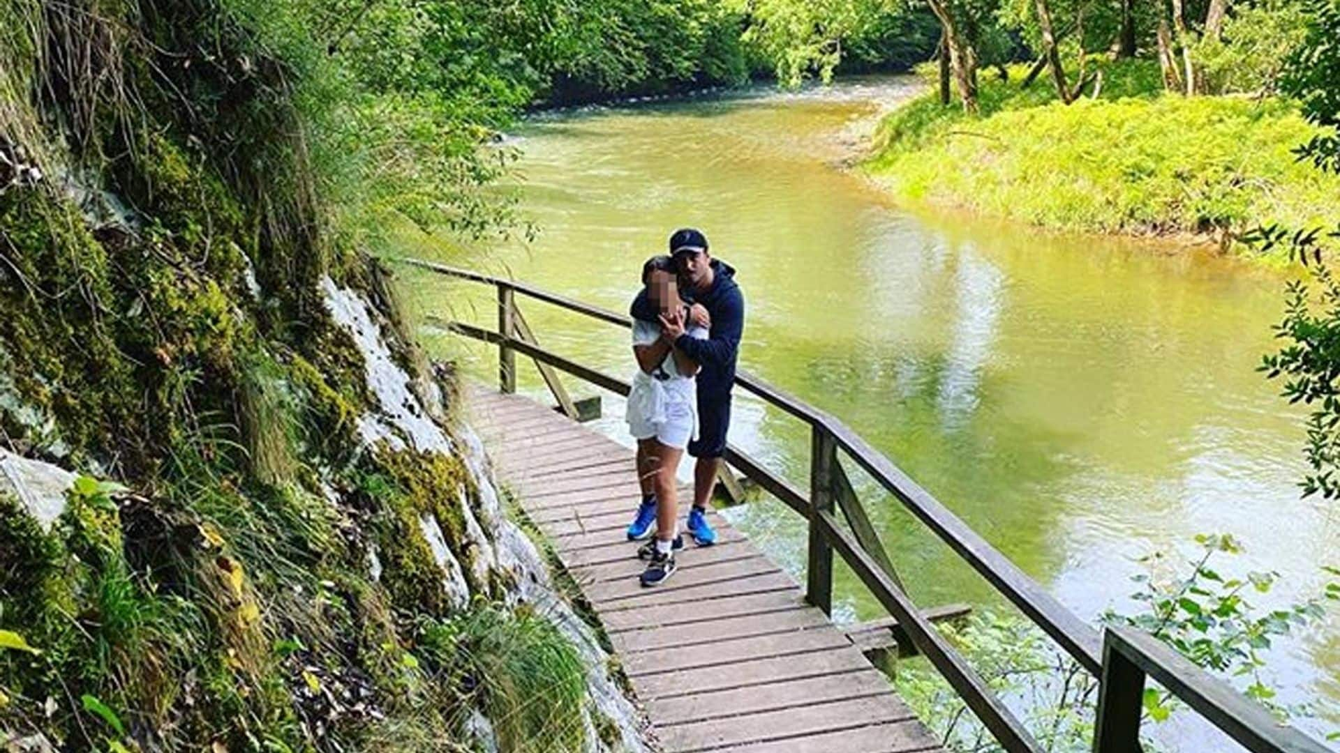 La felicidad de David Bustamante se completa con la llegada de su hija Daniella a Cantabria