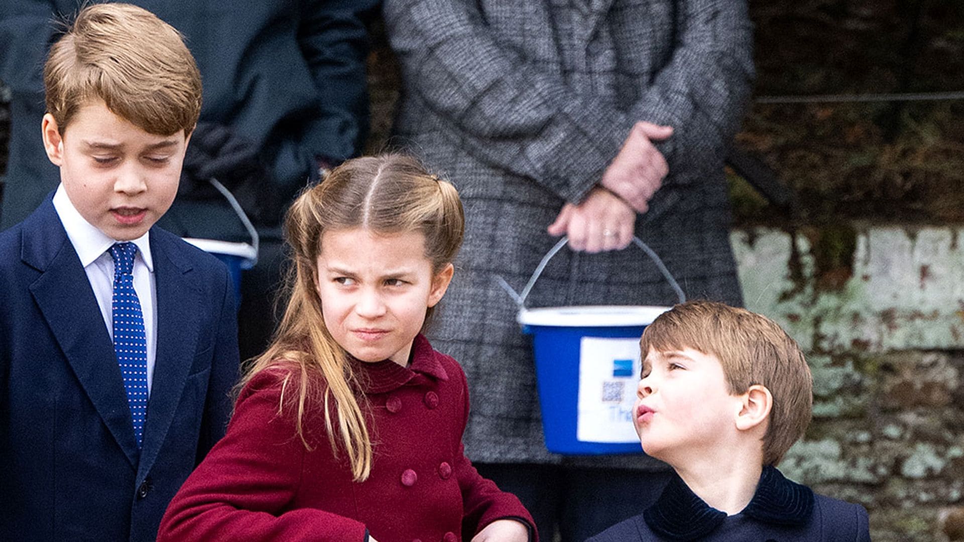 Los gestos más simpáticos de los príncipes George, Charlotte y Louis en la reunión navideña de los Windsor