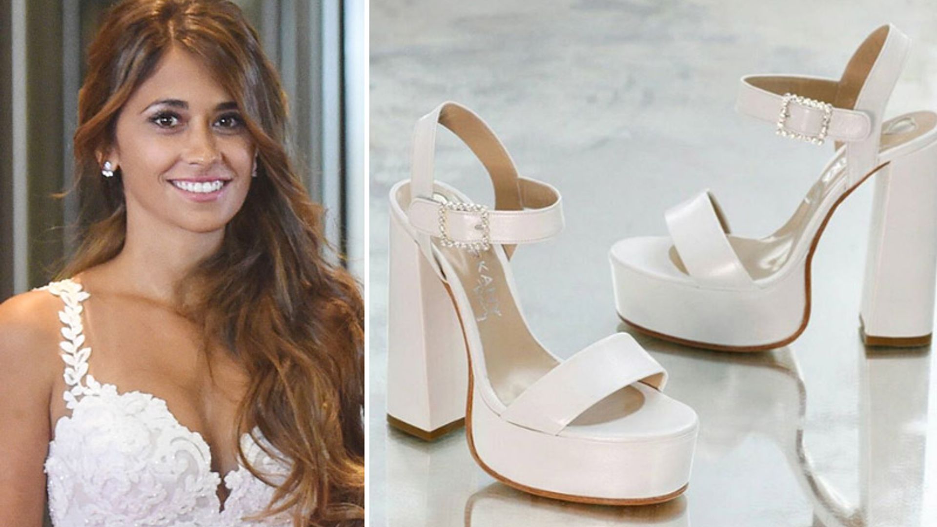 El mensaje de los zapatos de novia de Antonela Roccuzzo