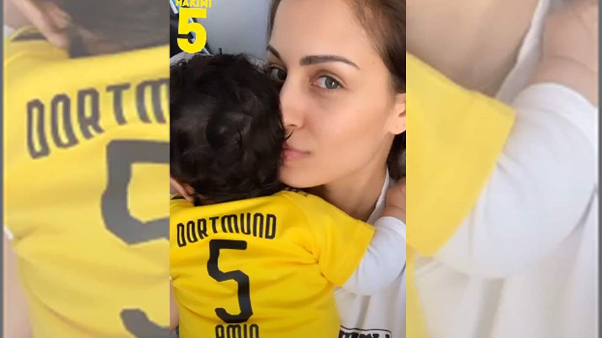 Hiba Abouk y el pequeño Amin, los mejores talismanes de Achraf Hakimi en su vuelta a la competición