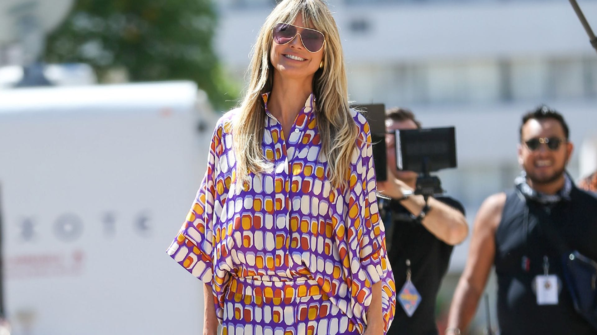 El look pijamero que no esperábamos ver en Heidi Klum es perfecto para la vuelta a la oficina