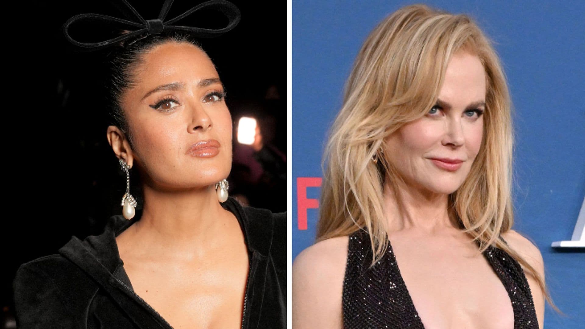 ¿Fue tan tenso como pareció? Esto fue lo que en realidad sucedió entre Salma Hayek y Nicole Kidman