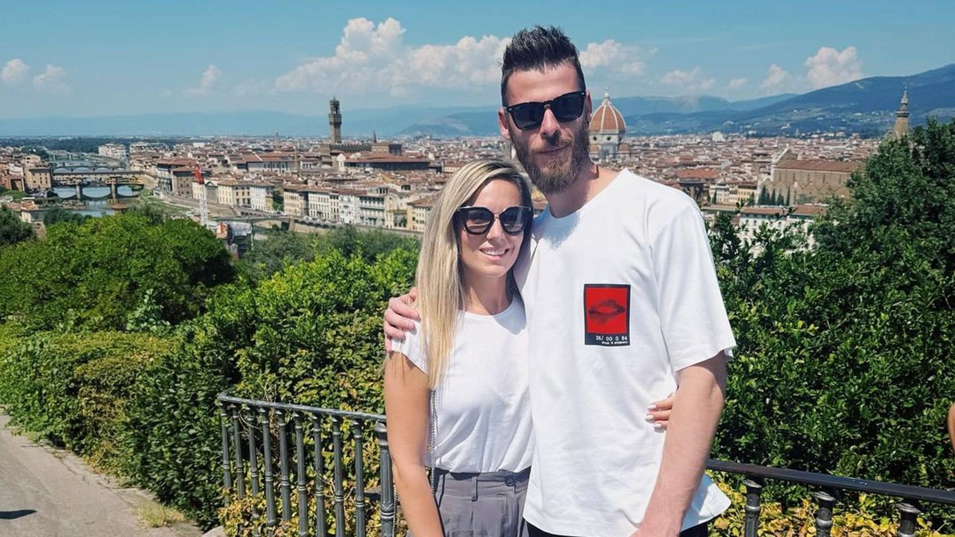 Así están siendo los primeros días de Edurne y David de Gea en Florencia