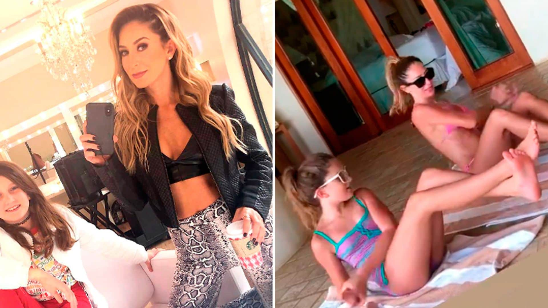 ¡Cero excusas! Geraldine Bazán y su hija marcan sus ‘abs’ durante sus vacaciones