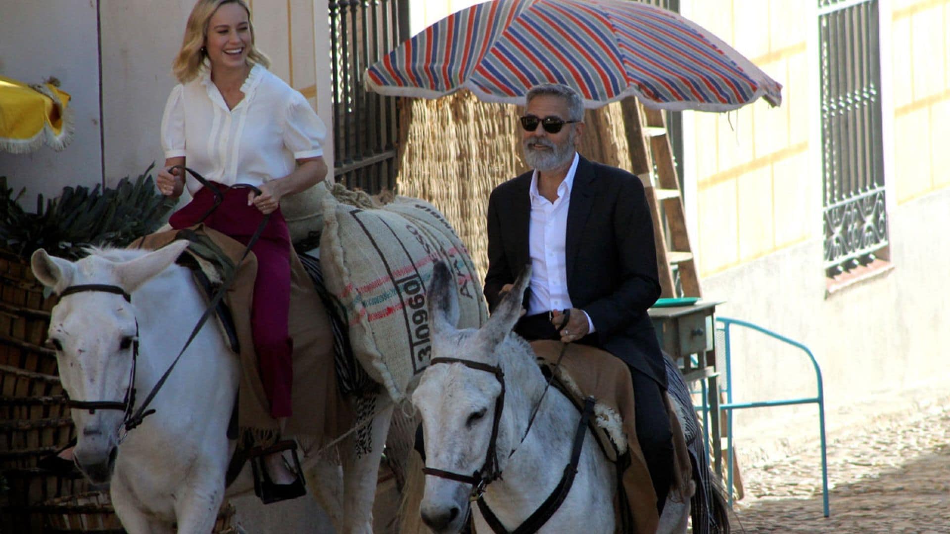 George Clooney, a lo Sancho Panza, en Navalcarnero