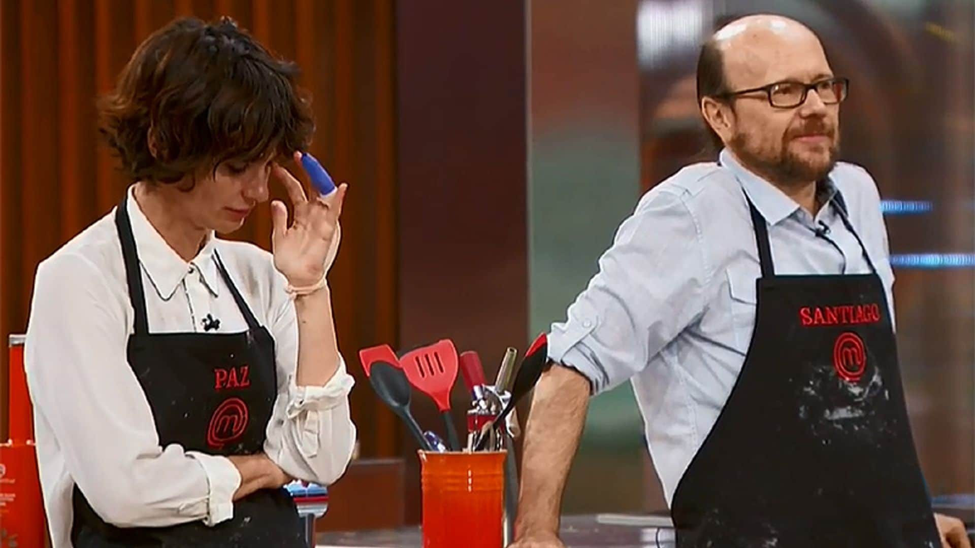 Las lágrimas de Paz Vega tras su encontronazo con Santiago Segura en 'MasterChef Celebrity'