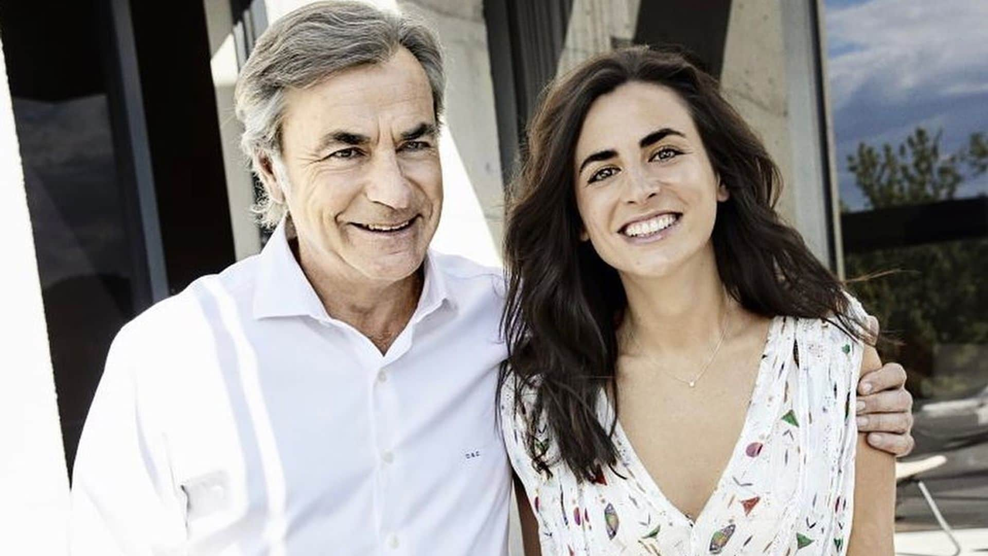 Carlos Sainz felicita a su hija Blanca, que ha empezado la cuenta atrás para su boda