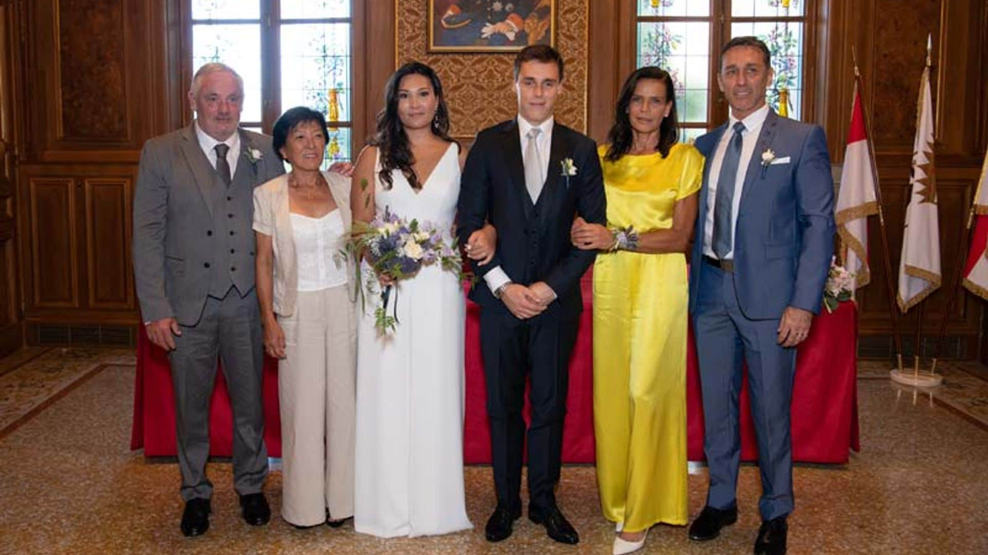 Estefanía de Mónaco, una madre orgullosa y espectacular en la boda de su hijo