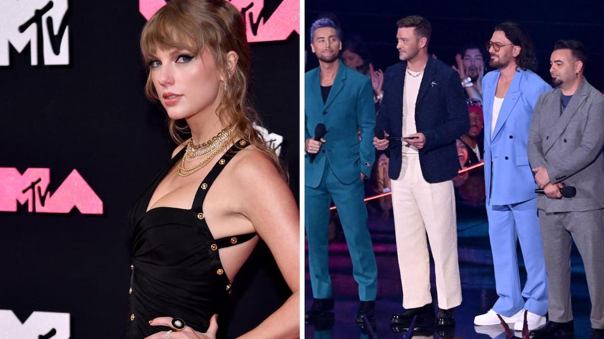 El dulce momento de Taylor Swift con NSYNC en los VMA ‘Gracias por los