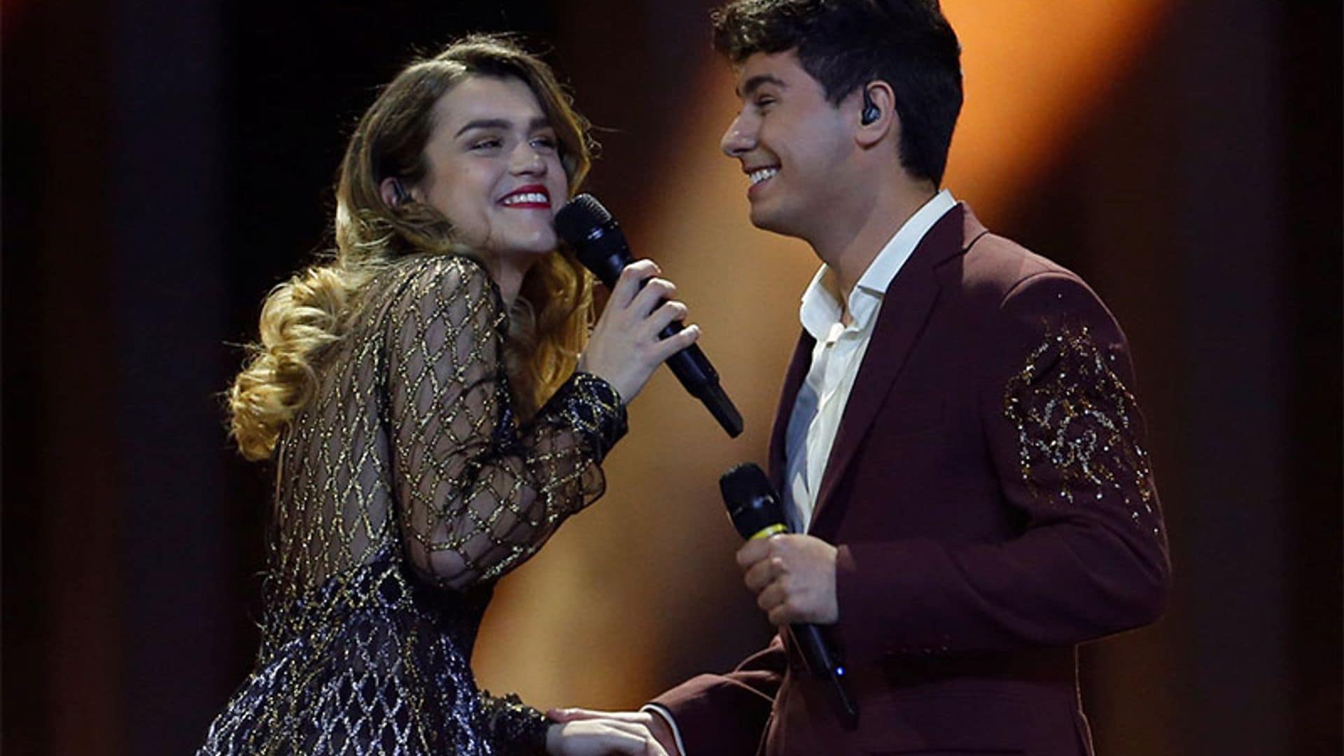 Amaia apuesta en Eurovisión por la tendencia de maquillaje de las 'celebrities'