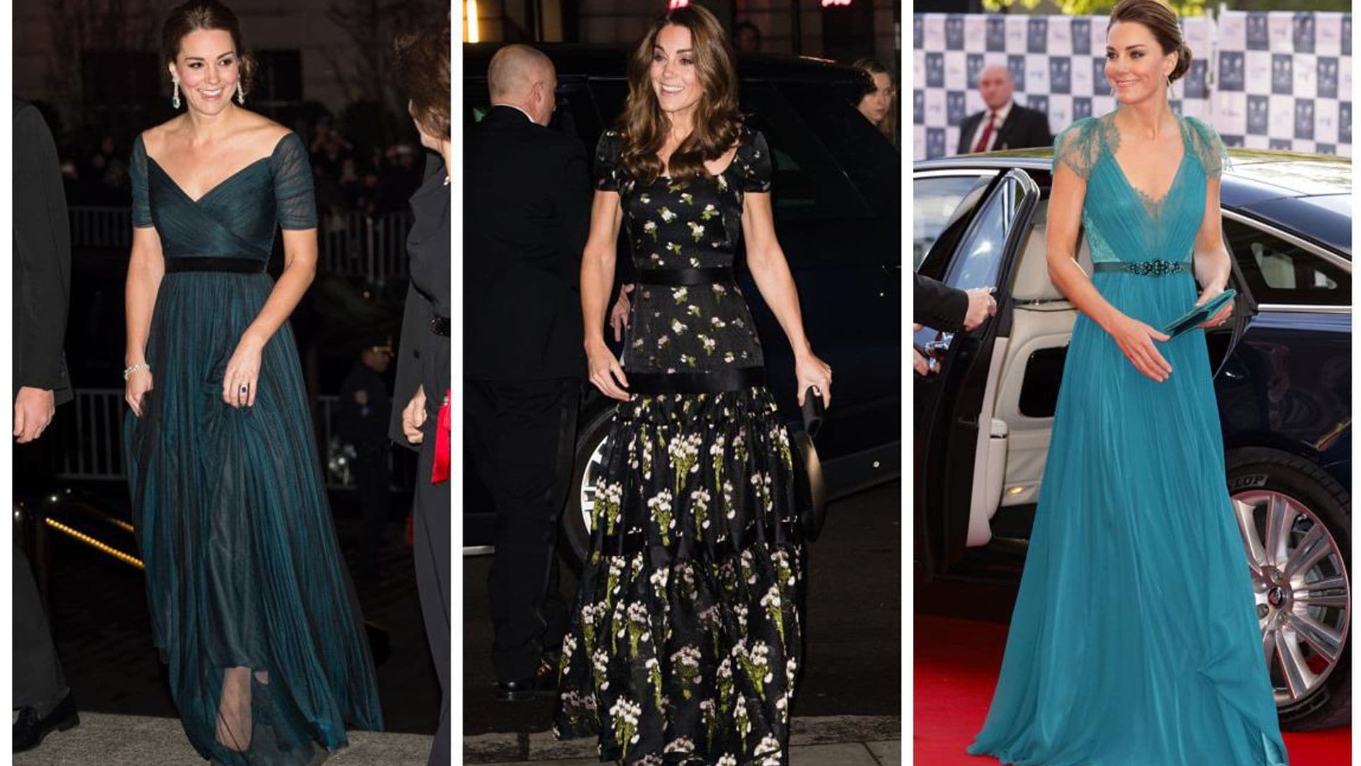 Kate Middleton y los siete vestidos de gala que ha reciclado