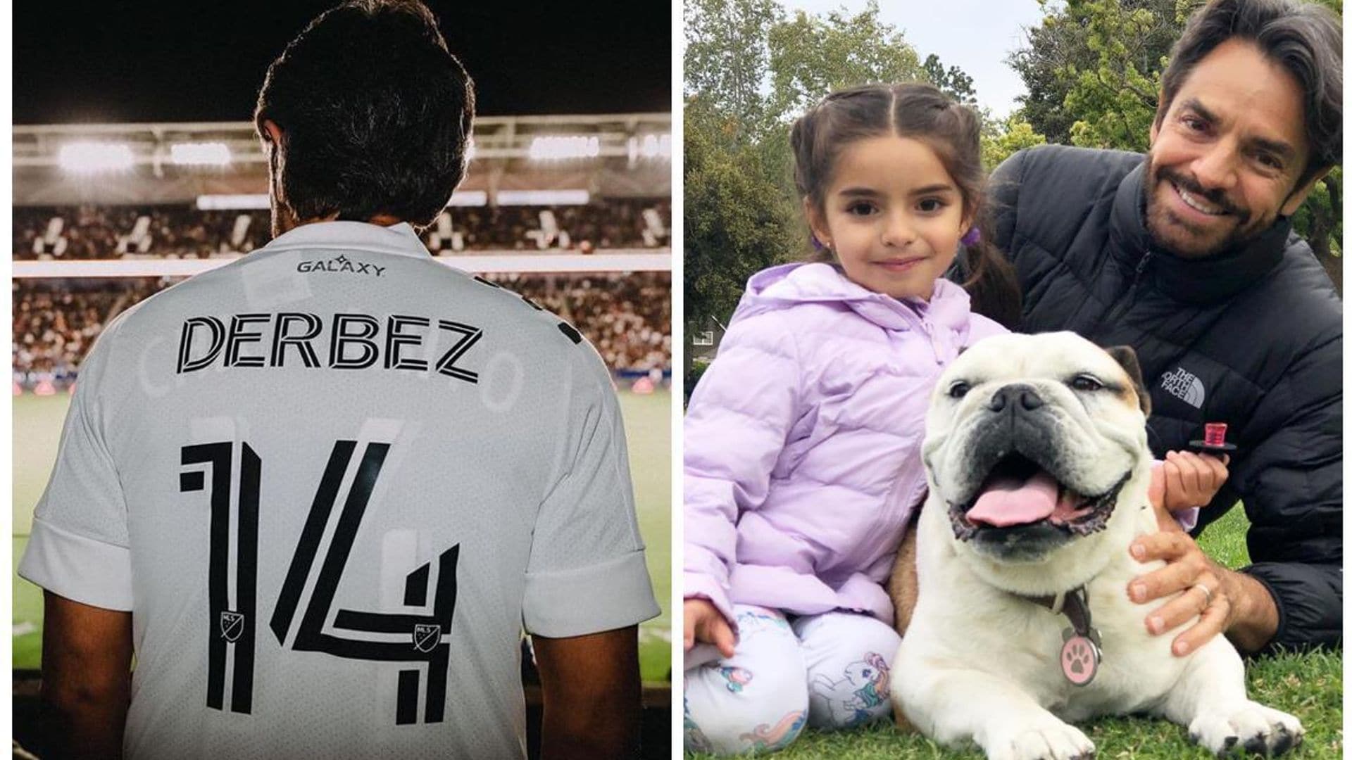 Eugenio Derbez y su hija Aitana, los más emocionados en el debut de 'Chicharito' en el Galaxy