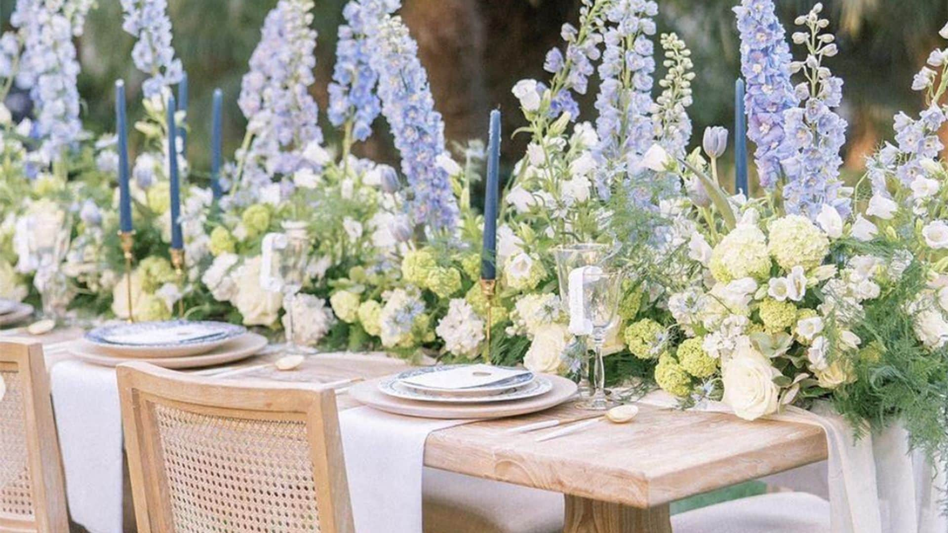 Las mejores ideas de decoración de bodas para añadir ese 'algo azul'