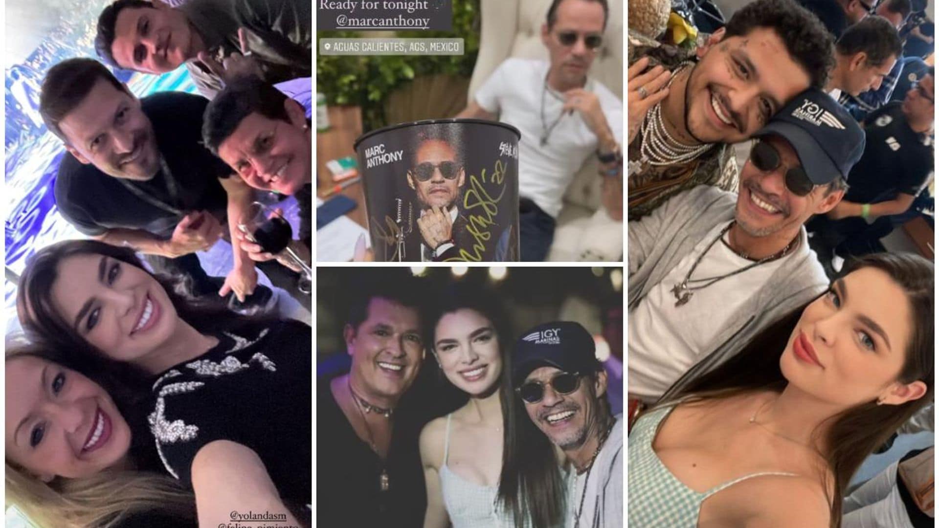 Nadia Ferreira se divirtió en grande con Marc Anthony en la Feria de San Marcos, en México