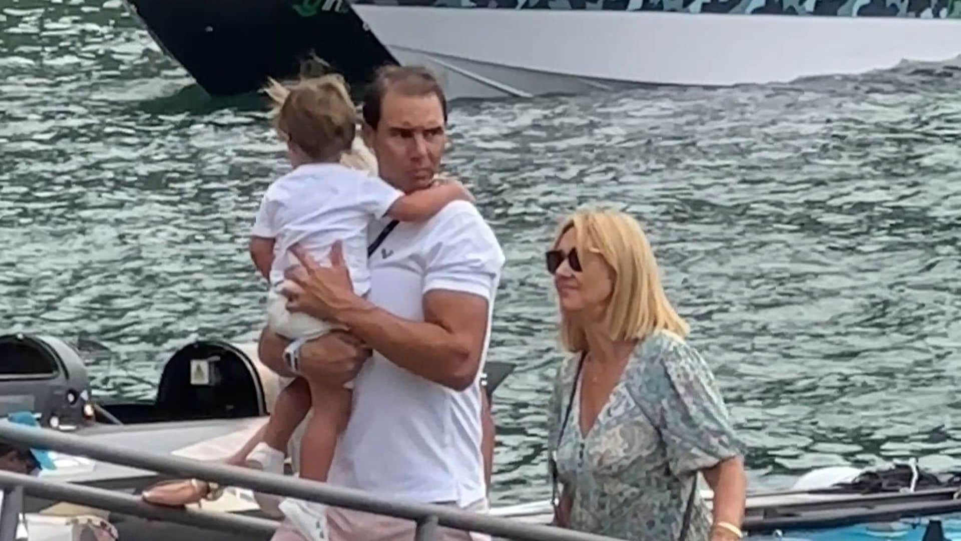 Rafa Nadal visita en familia el Lago de Como ¡y coincide con Will Smith!