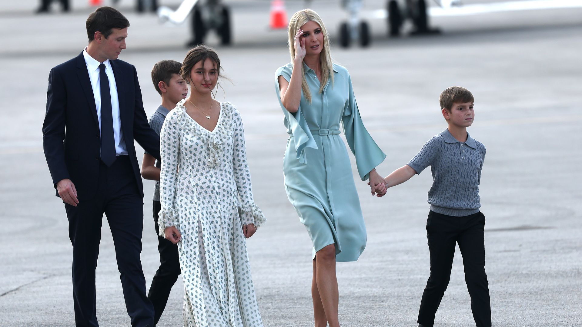 Ivanka Trump llega a Washington con toda su familia para la investidura de Donald Trump