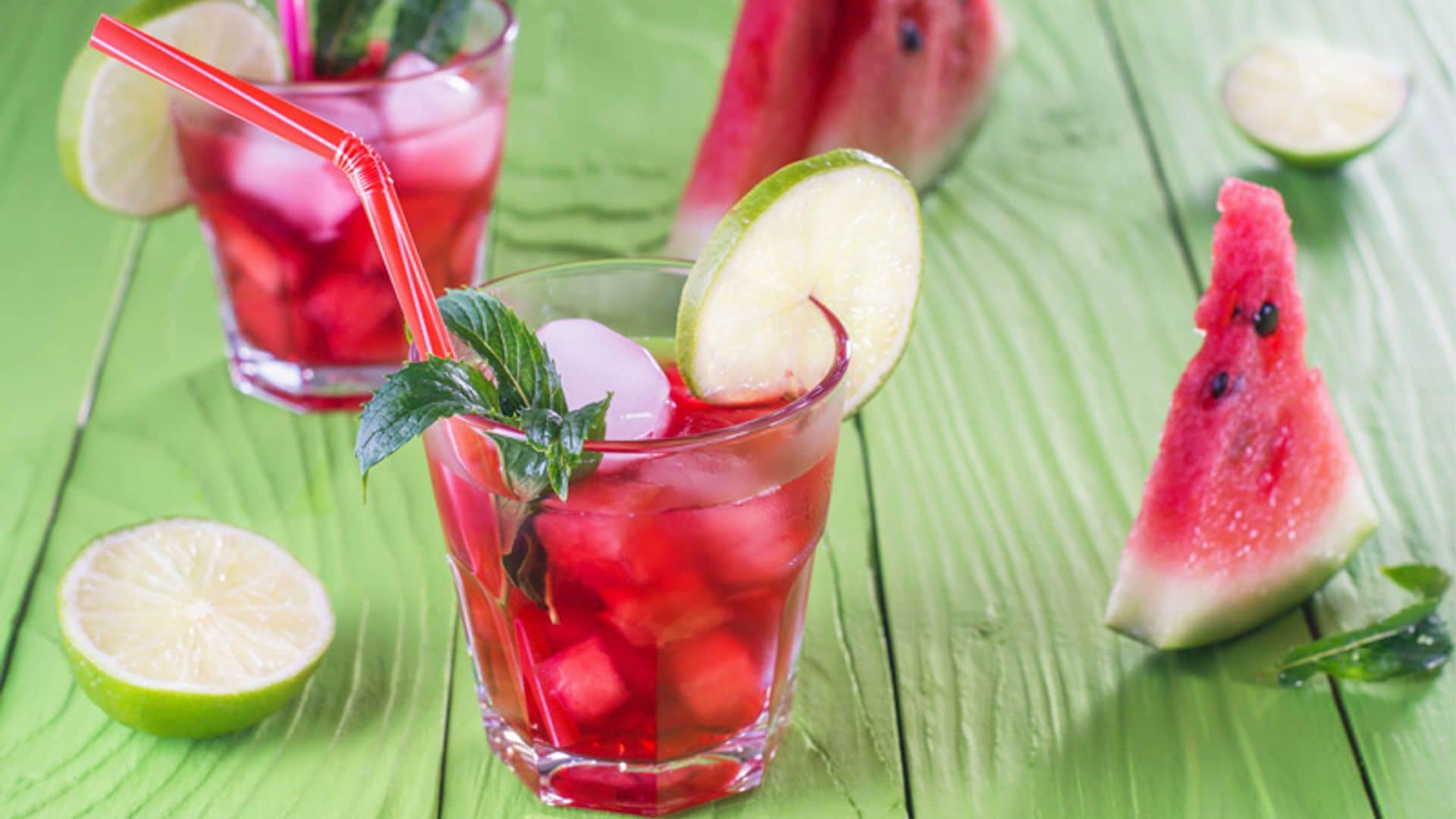 Limonada de sandía y jengibre