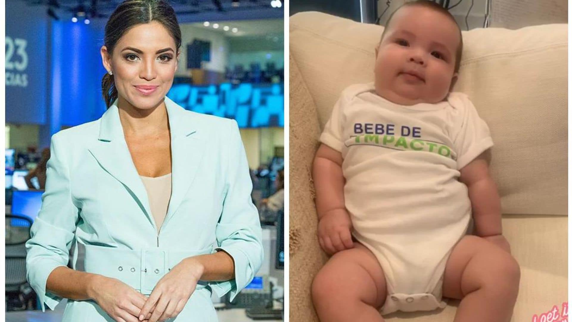 Pamela Silva tiene en baby Ford al asistente más tierno para hacer ‘Primer Impacto’