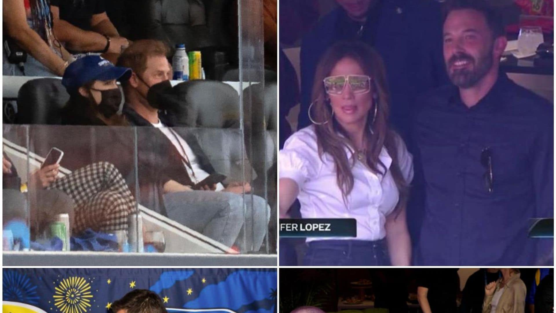 Desde JLo y Ben Affleck hasta el príncipe Harry... famosos en el Super Bowl LVI