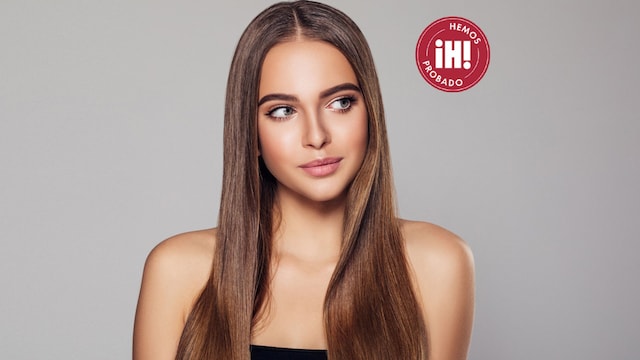 mujer pelo liso