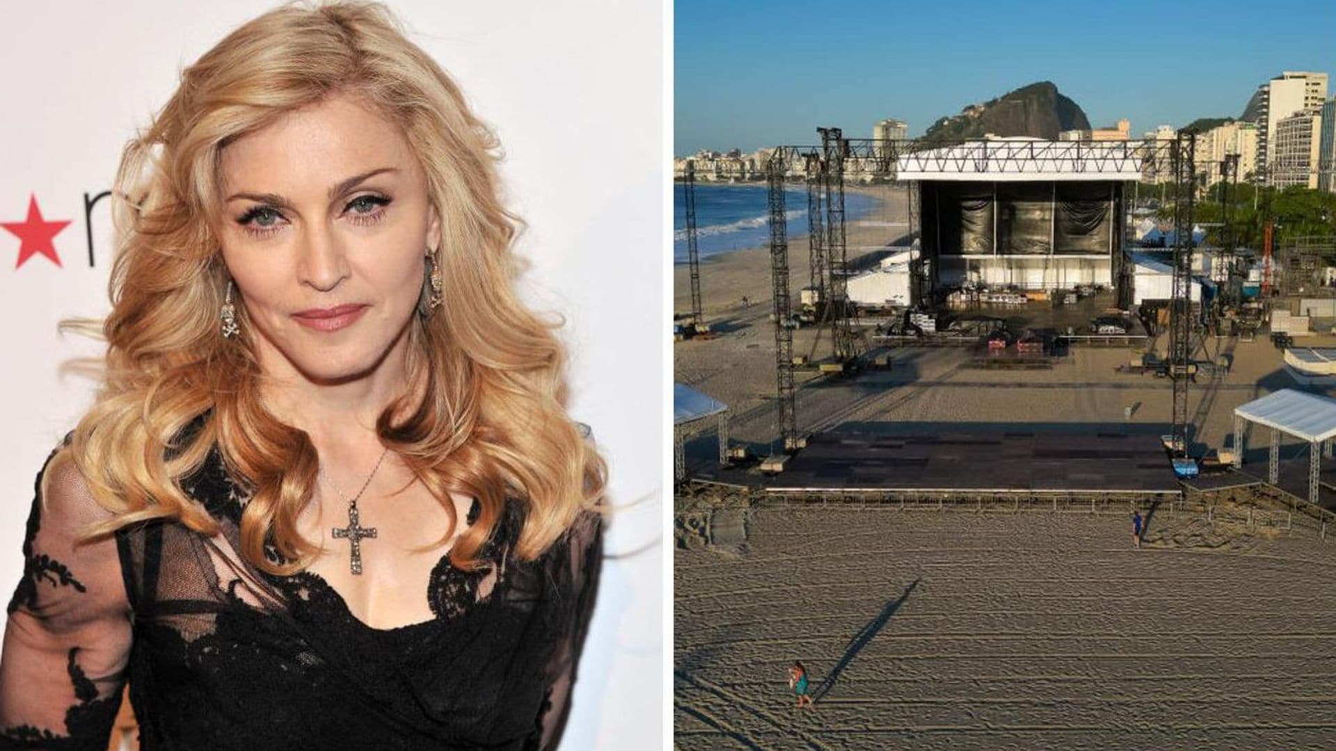 ¡Todo listo en Río de Janeiro para el histórico concierto de Madonna!