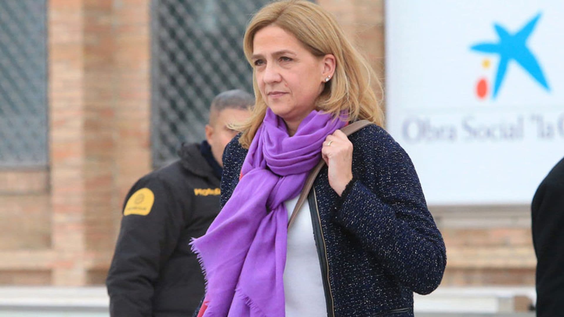 La infanta Cristina, de visita en España: ‘Encantada de estar por aquí’