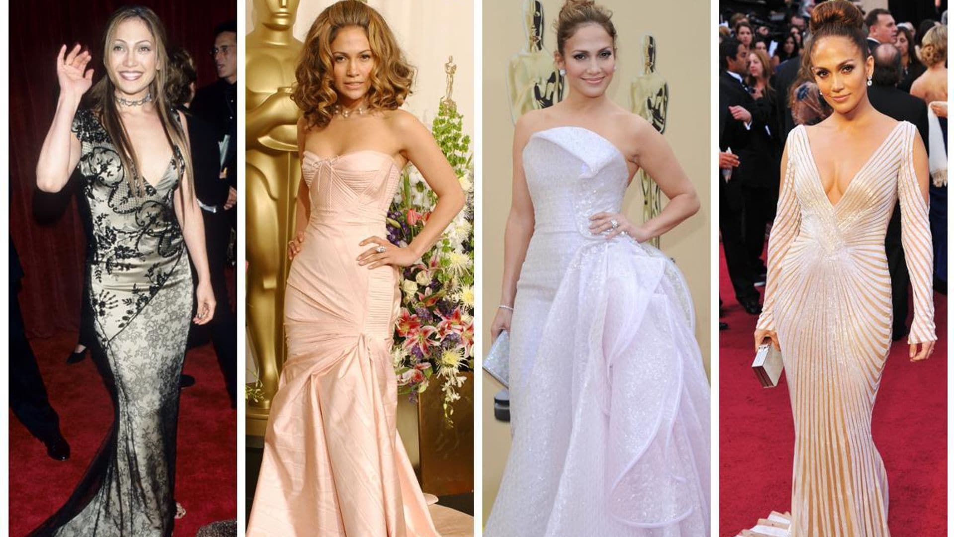 Los espectaculares looks de Jennifer Lopez en los Oscar